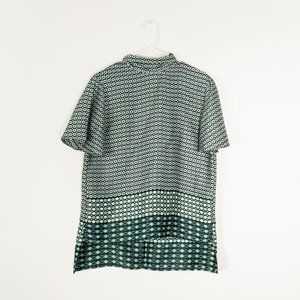 Zara Green Geometric Top